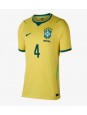 Billige Brasil Marquinhos #4 Hjemmedrakt Dame VM 2026 Kortermet Billige Brasil Marquinhos #4 Hjemmedrakt Dame VM 2026 Kortermet